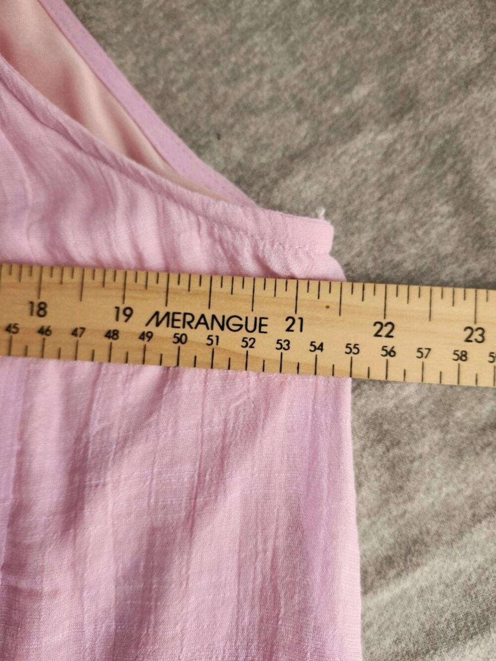 Pink Pineapple gauzy pink layered tank xl lacy hem - Picture 7 of 8